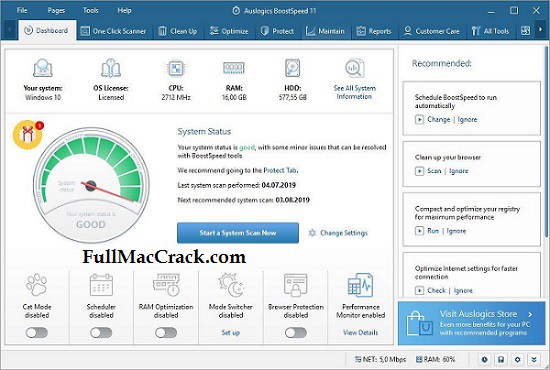 Auslogics BoostSpeed Full Version