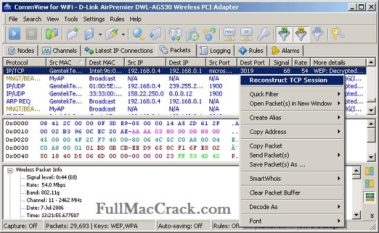 commview for wifi crack