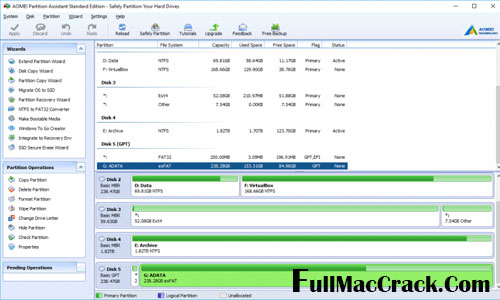 Aomei partition assistant professional edition Crack