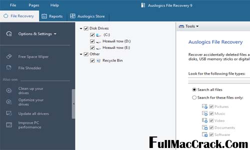 Auslogics File Recovery Crack Full Version